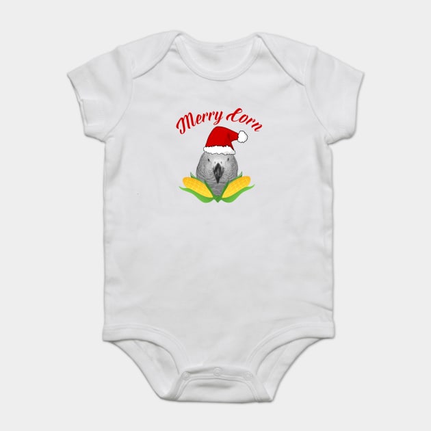 Merry Corn Baby Bodysuit by Einstein Parrot